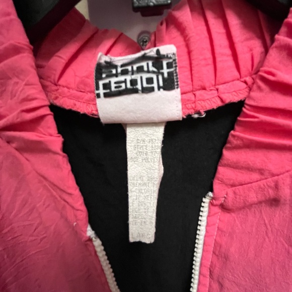 Teddi Sport Women’s VTG 80’s Track Jacket Black, White, Pink & Turquoise Large - Picture 6 of 8